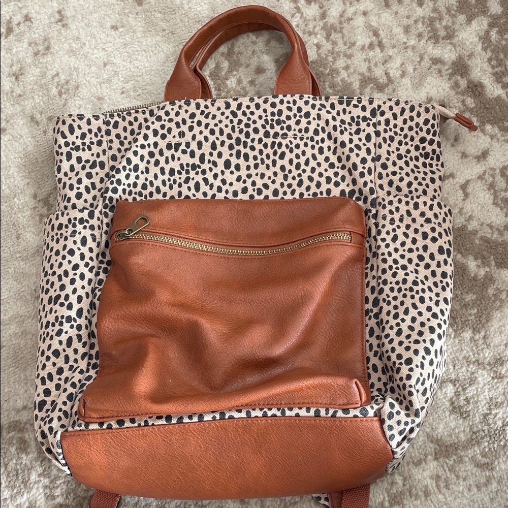 Stylish Tan and Black Women's Bag